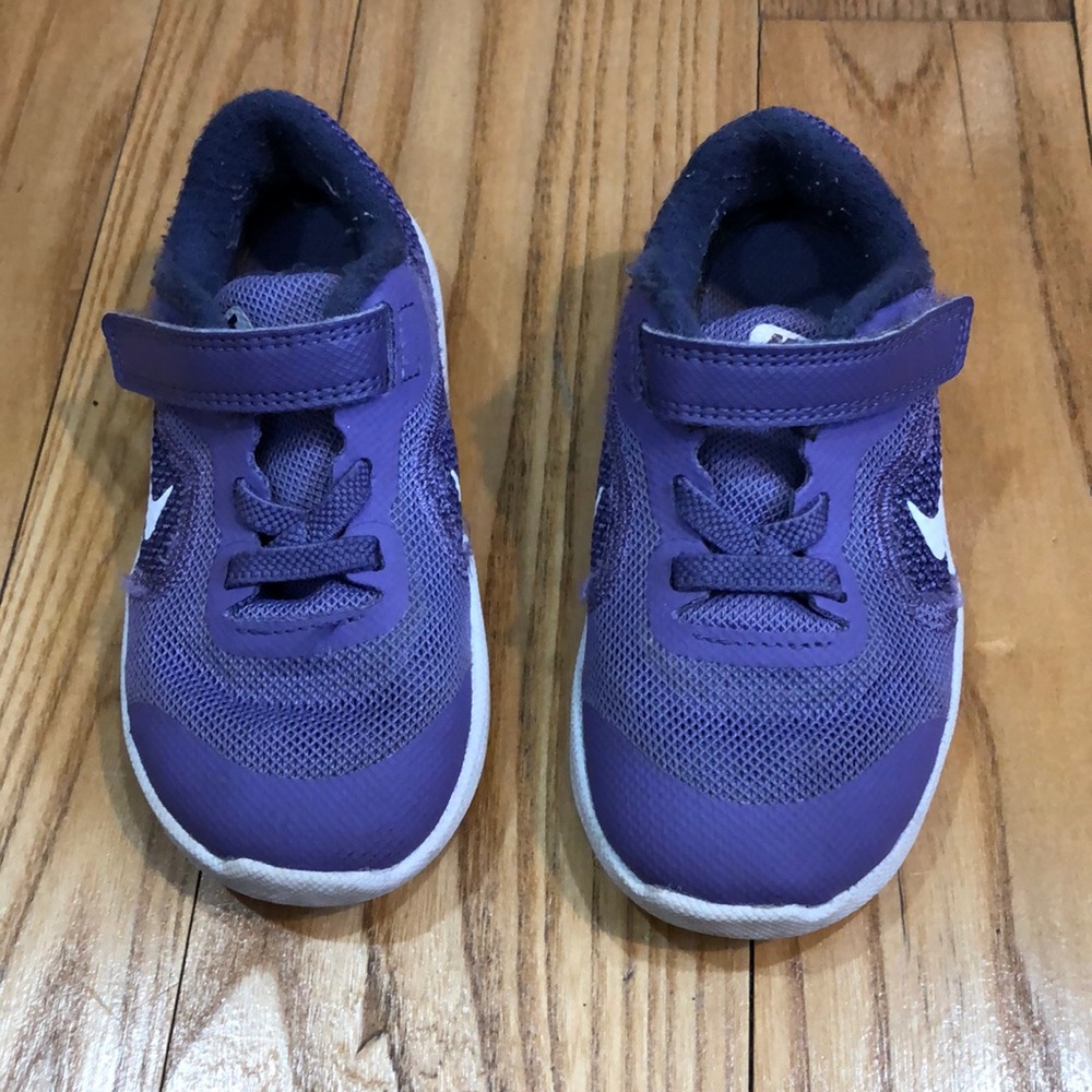 Purple Nike runners